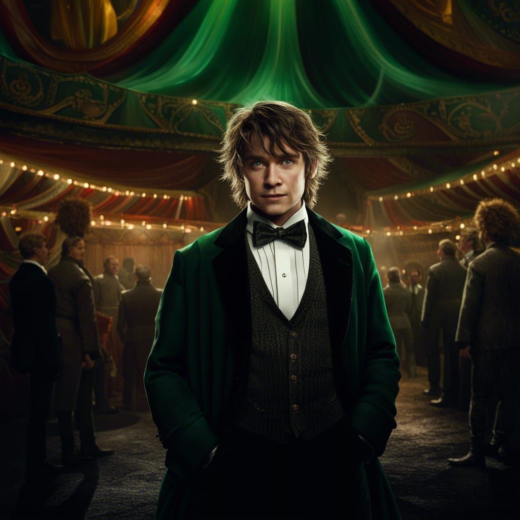 Hobbit Circus Performer in Detailed Matte Painting
