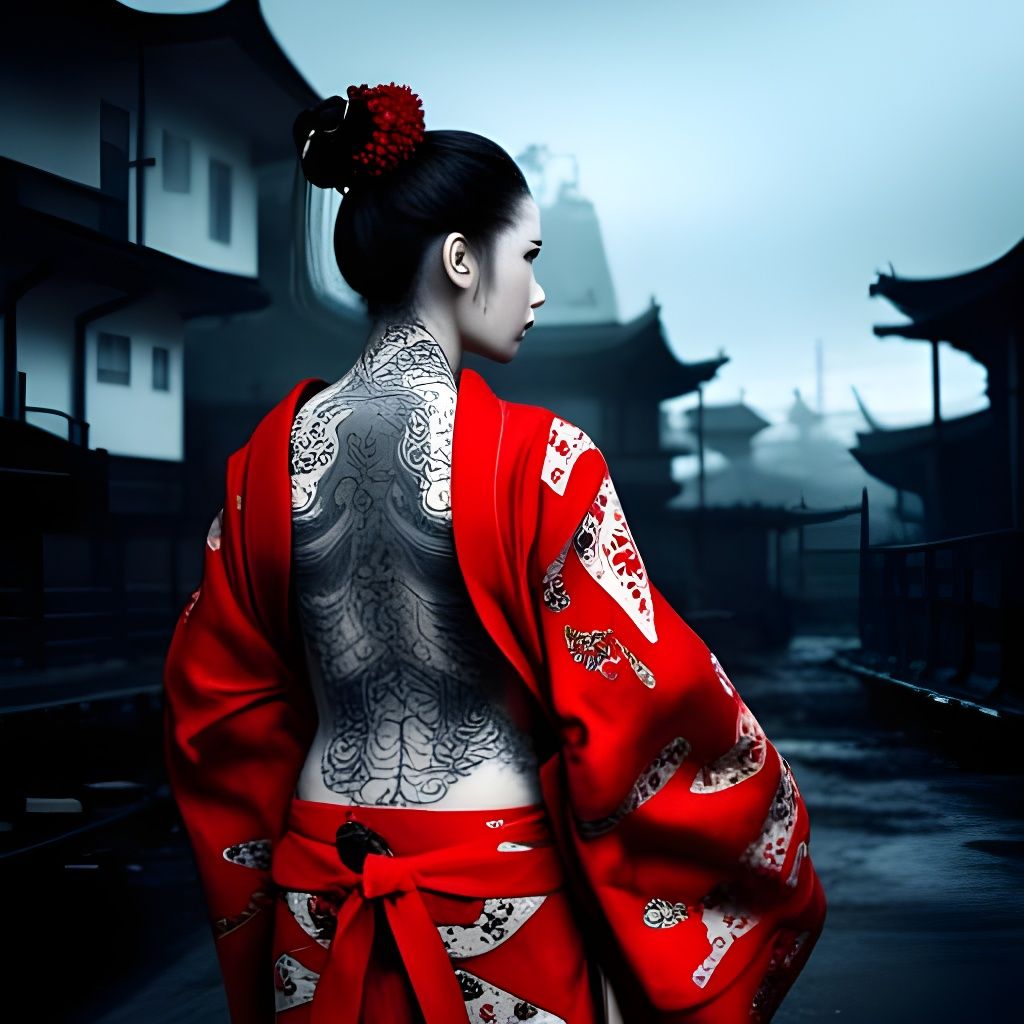 Geisha Warrior Out for Revenge in Foggy Town