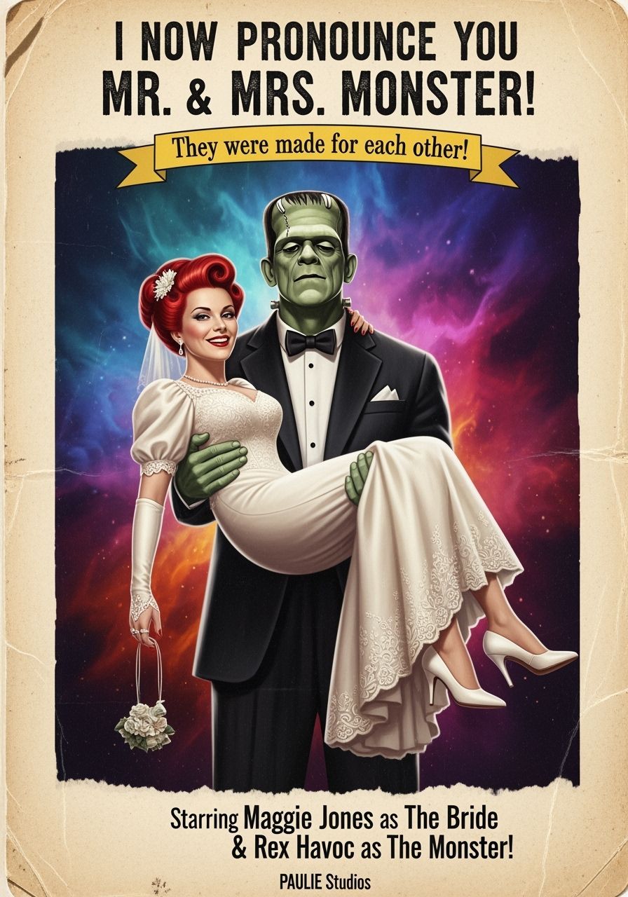 Frankenstein's Monster Bride Movie Poster