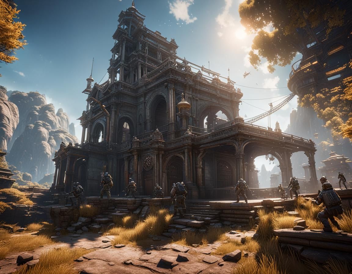 Cinematic 3D Game Graphics in 8K Resolution