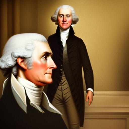Jefferson and Washington in Conversation: Professional Photo