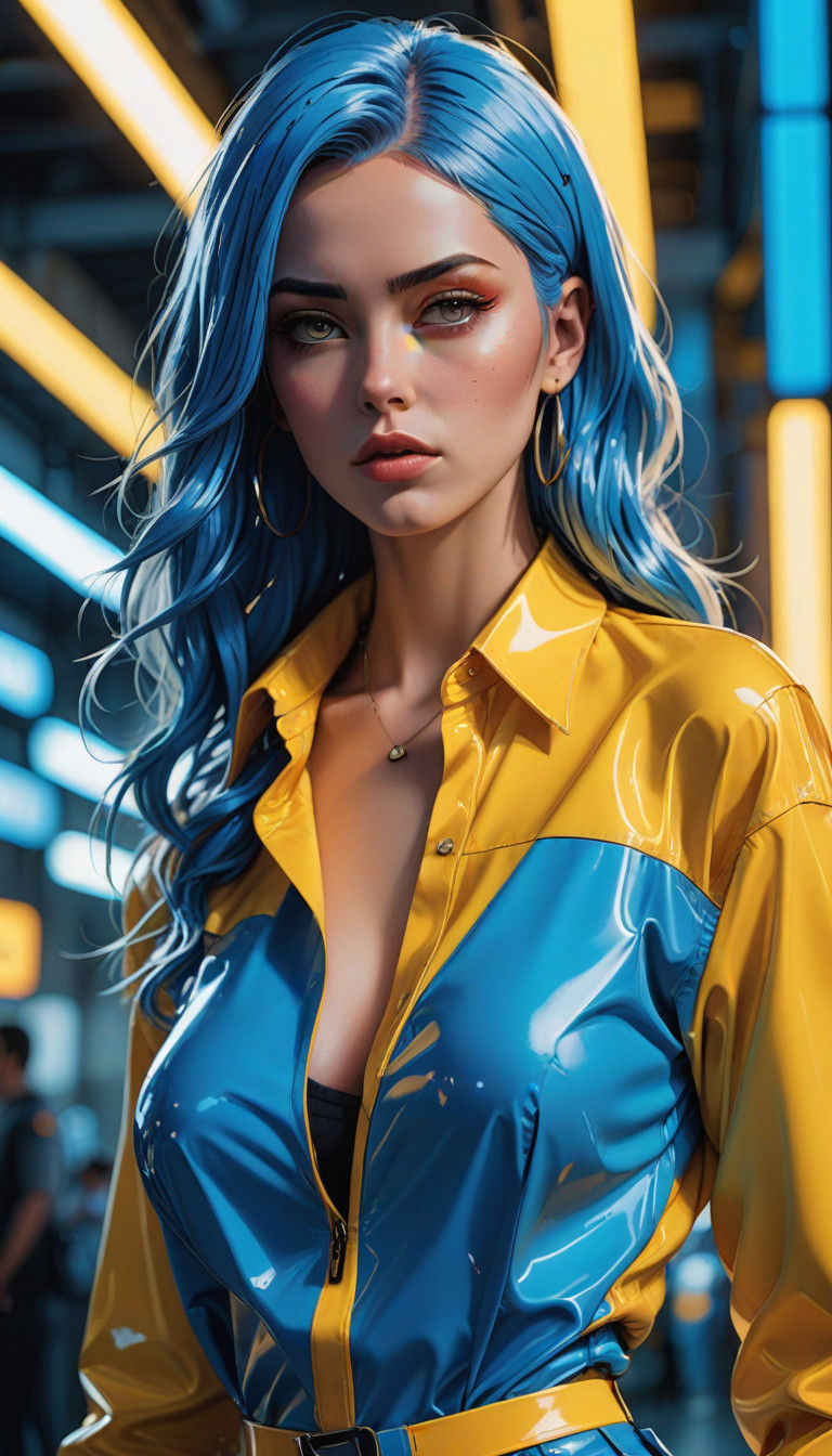 Ethereal Goddess in Cel-Shaded Anime Style