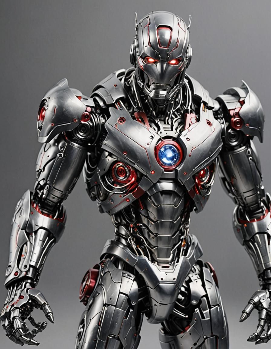 Cybernetic Ultron Robot: Advanced Avengers Design