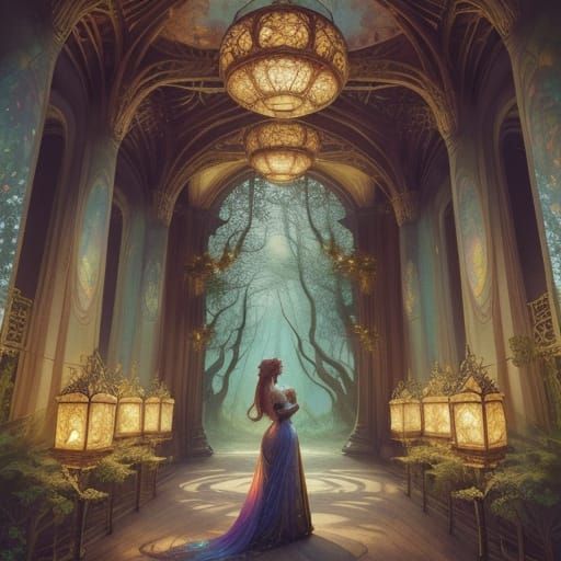 Enchanting Fae: Beauty and the Beast in Watercolor