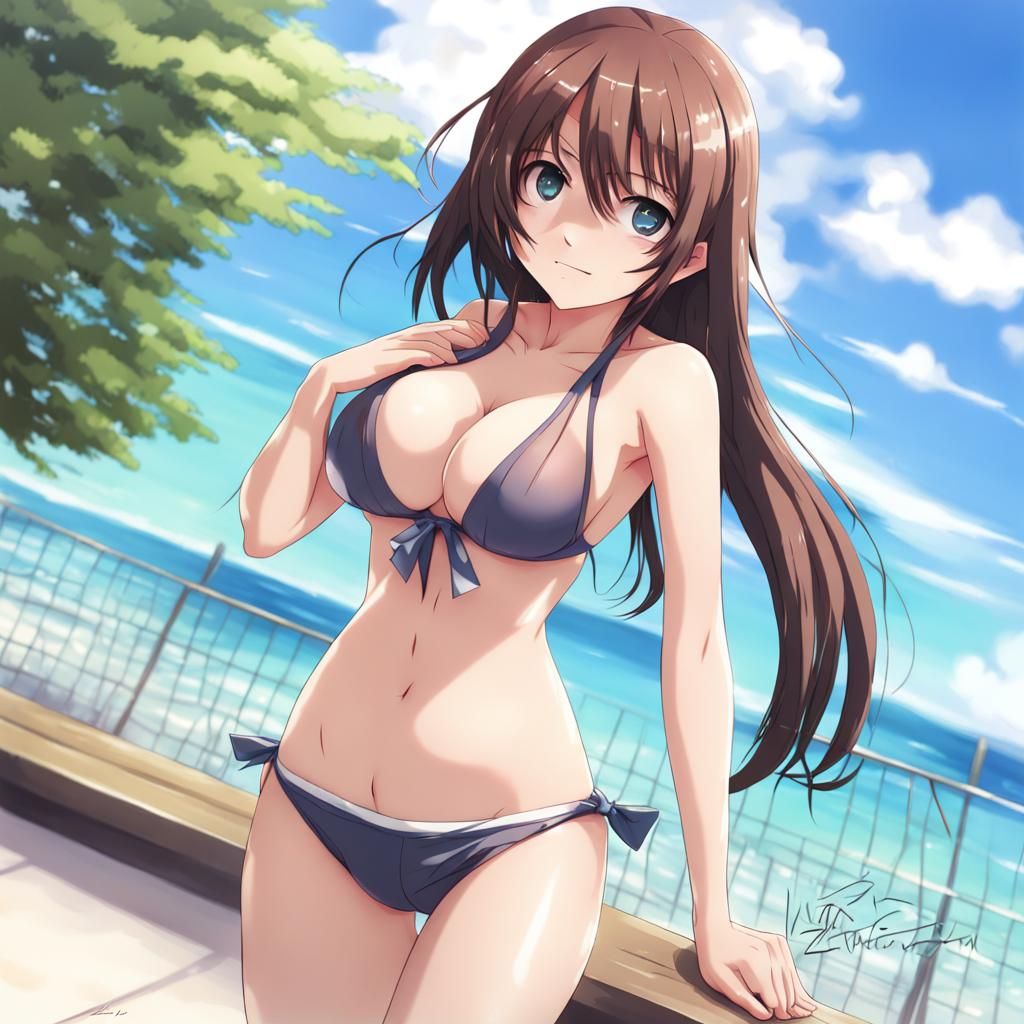 Anime Girl in Bikini: Manga Key Visual