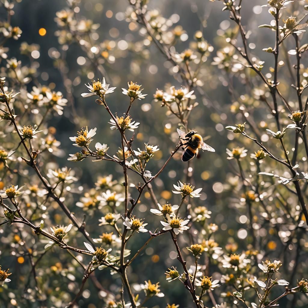 Honeybee Macro Photography with Bokeh