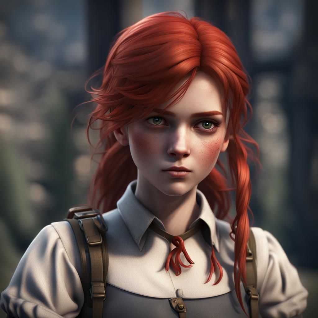 A fugitive redhead girl whose hands are tied by a charismatic young lieutenant. She tried to escape his grabbing, in vai...