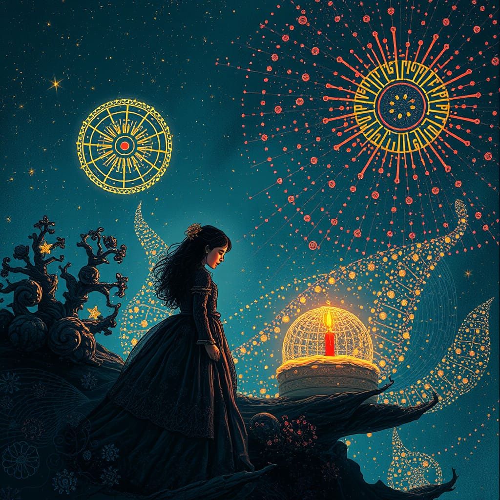 A Vibrant Birthday Gift in Pointillist Style