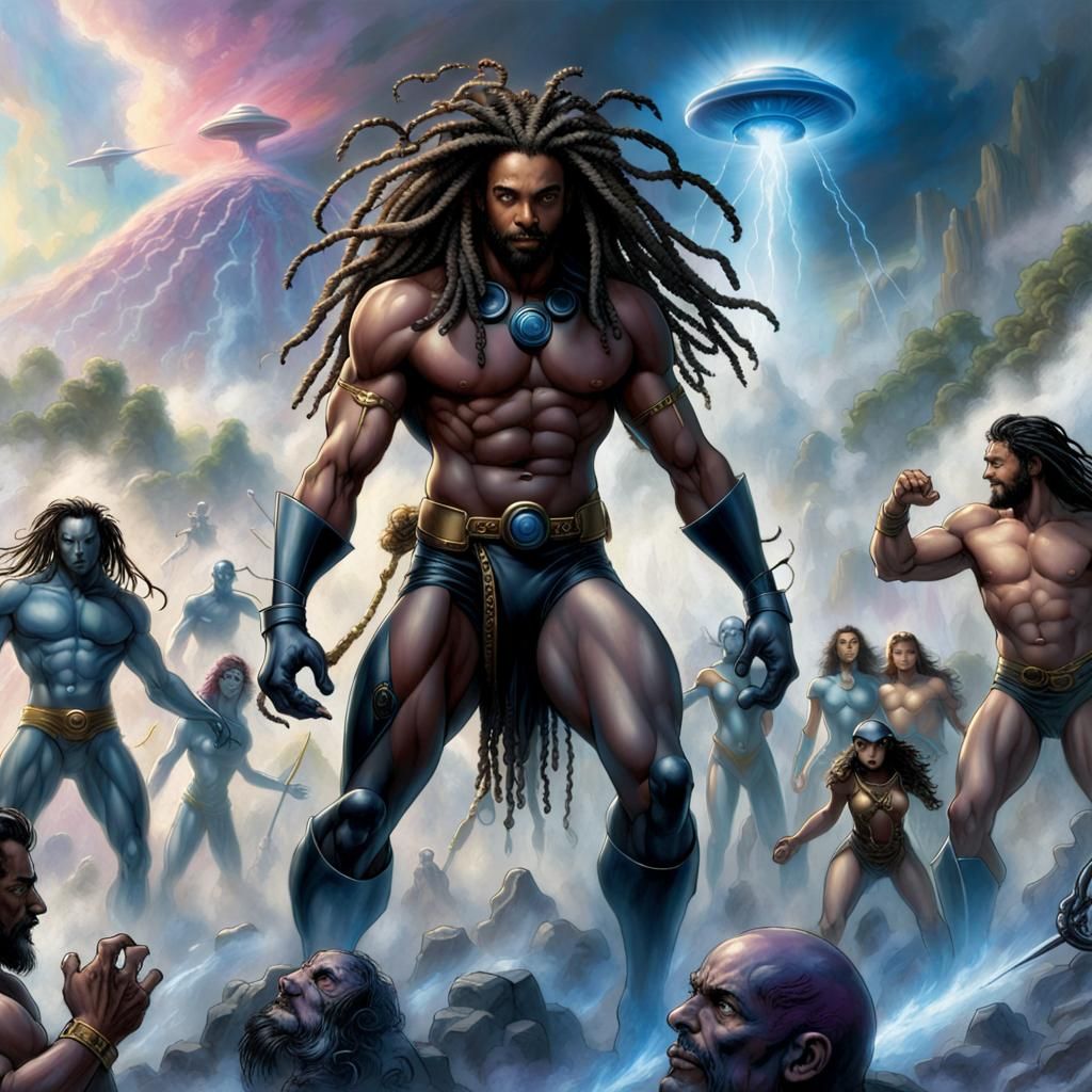 Epic Battle: Black X-Men vs Nephilim and Giants