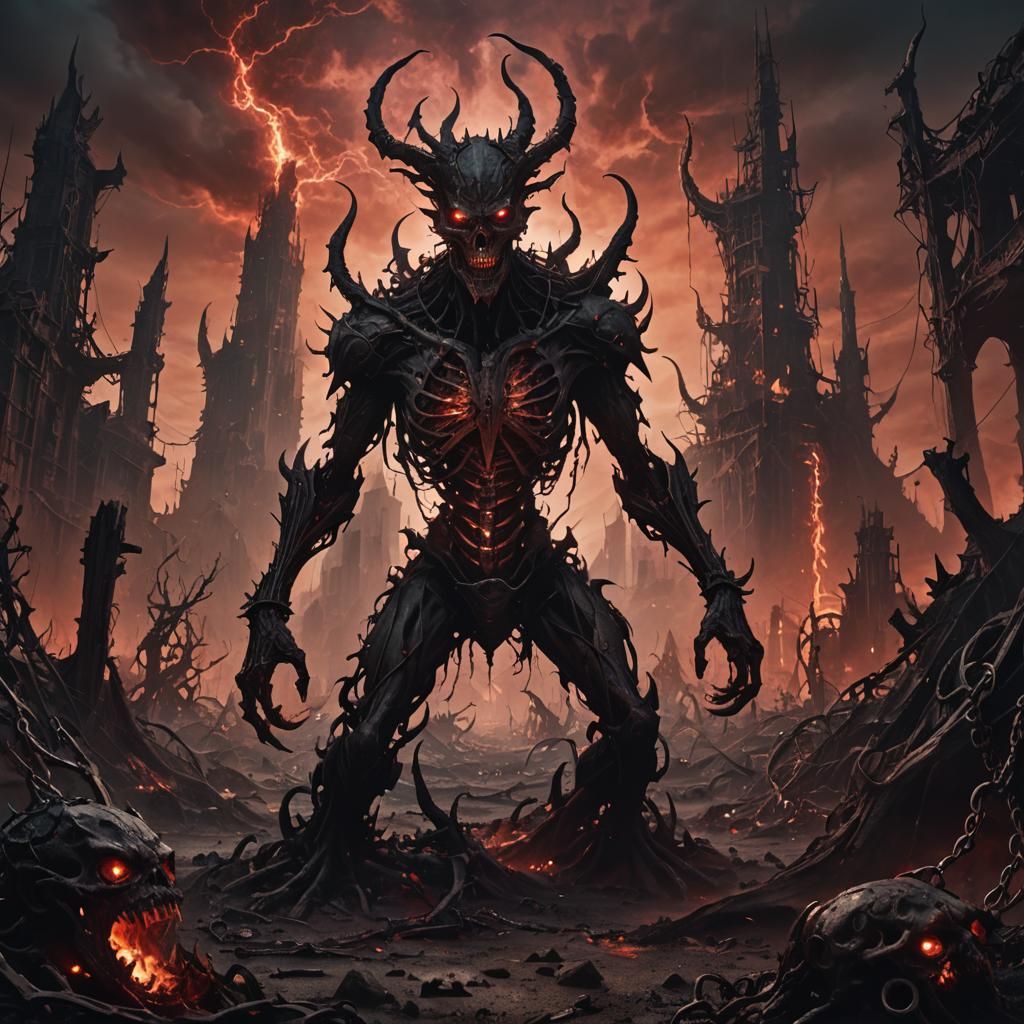 Demonic Creatures Emerge in Dark Fantasy Concept Art