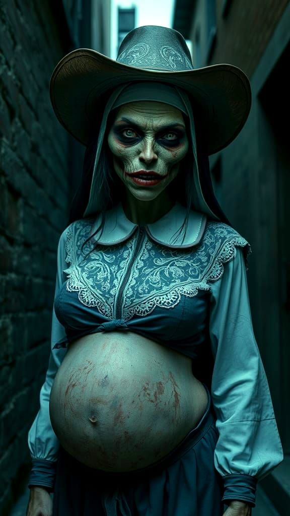 Cowgirl in an Alley v3