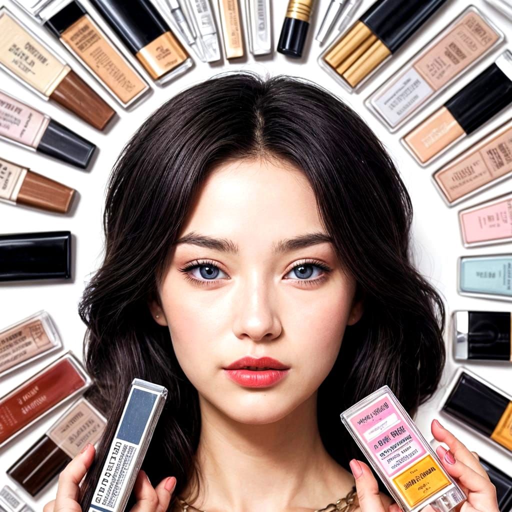 Vintage Cosmetic Labels in Distressed Style