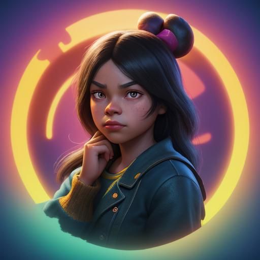 Isabelle Saldana: Pixar-Style 3D Character Concept