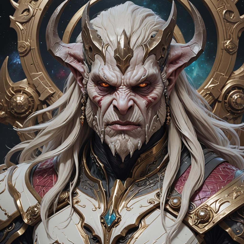 Space Pirate Hybrid Portrait in Hyperdetailed Digital Art