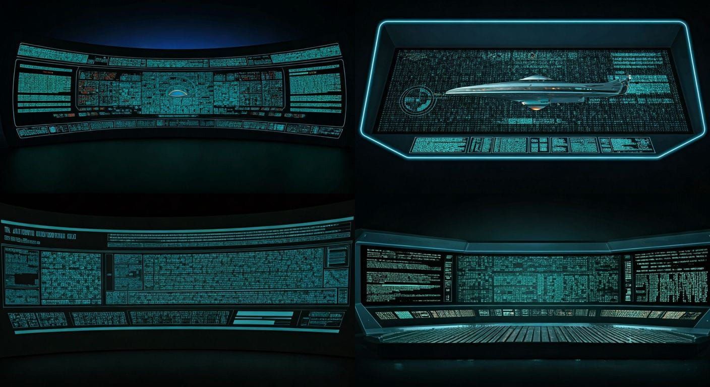 Wide Star Trek Viewscreen Interface
