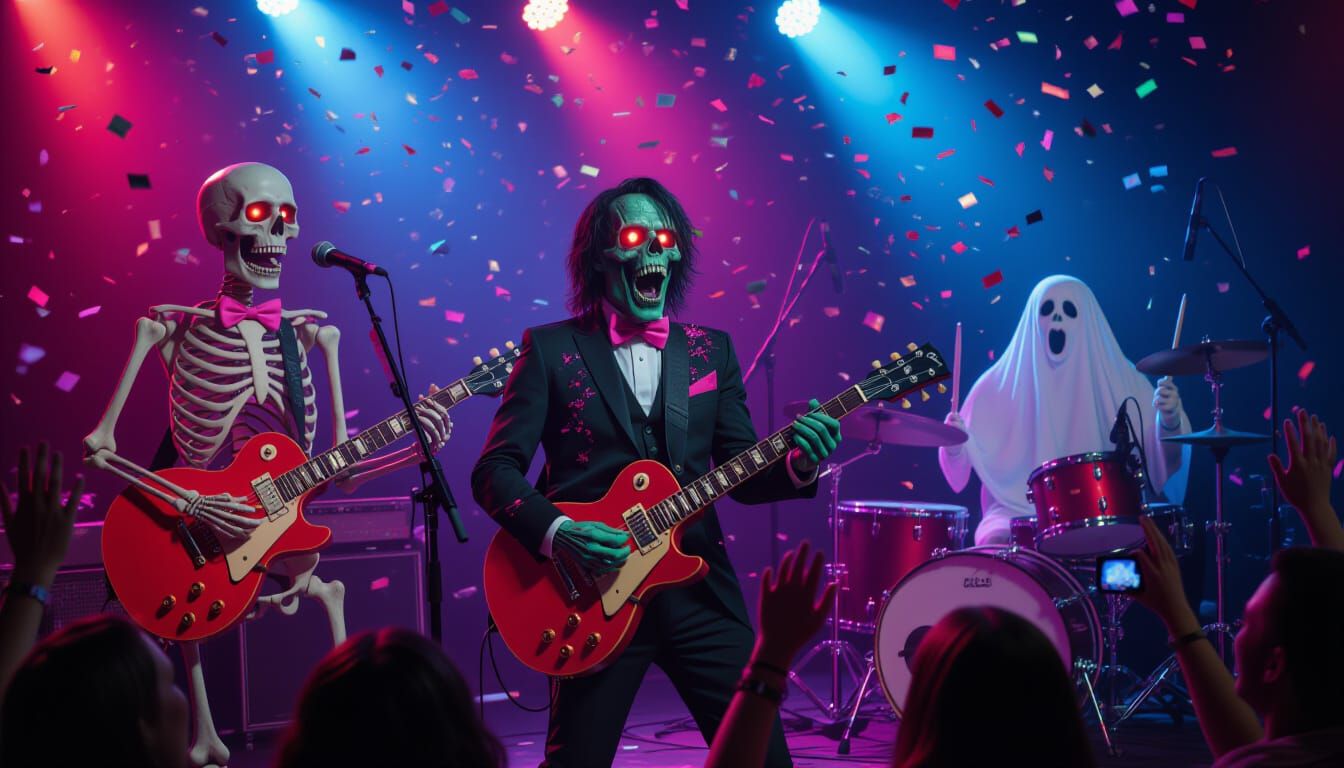 Undead Rock Band Rocks Zombie Prom in Cinematic Style