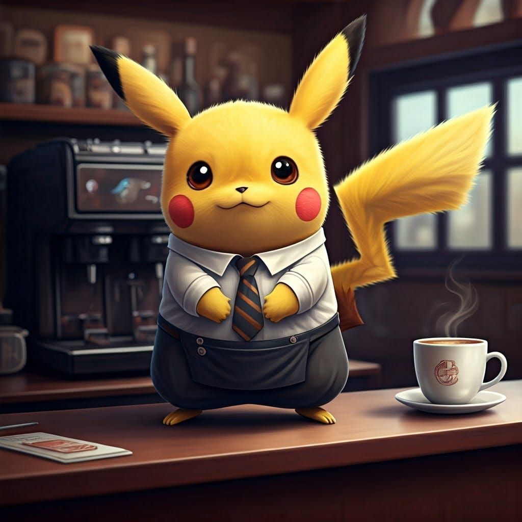 Pikachu Barista Survives Coffee Explosion
