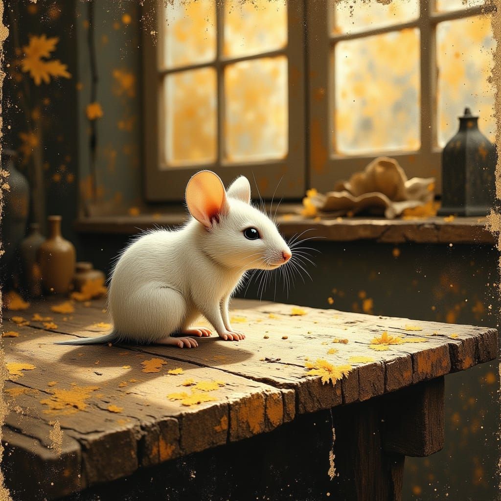 Mouse Portrait in Beatrix Potter Style