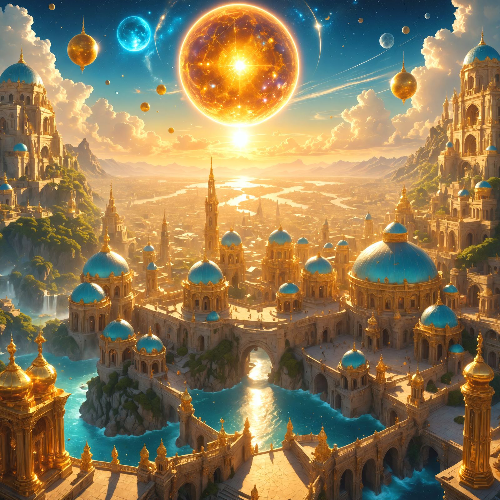 Ethereal Realm: Cities of Gold and Cosmic Magic
