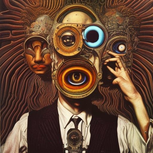 Surrealist Self-Portrait in Post-Apocalyptic Wonderland