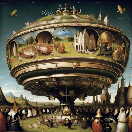 Garden of Earthly Delights: Photorealistic 3D Render