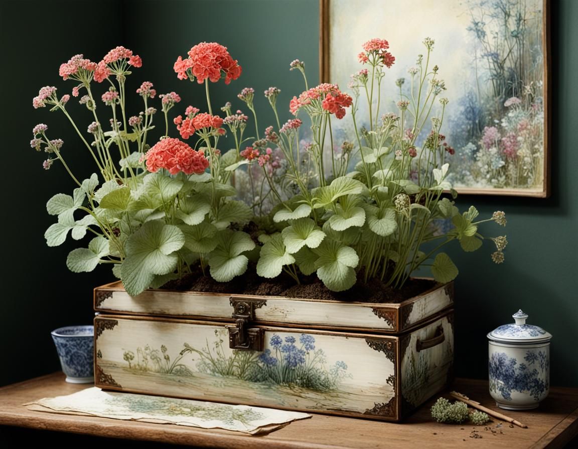 Mother's Flower Shelf: Rackham, Griffiths, Friedrich Style
