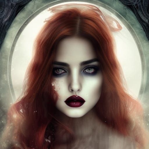 Ghostly Ana de Armas in Dark Fairytale Style