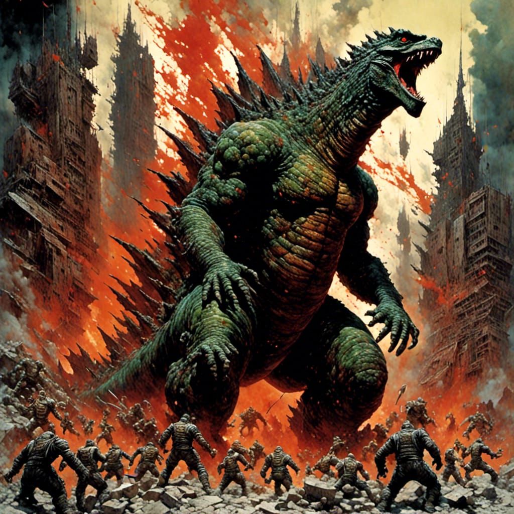 Godzilla LoRA Style Comparison