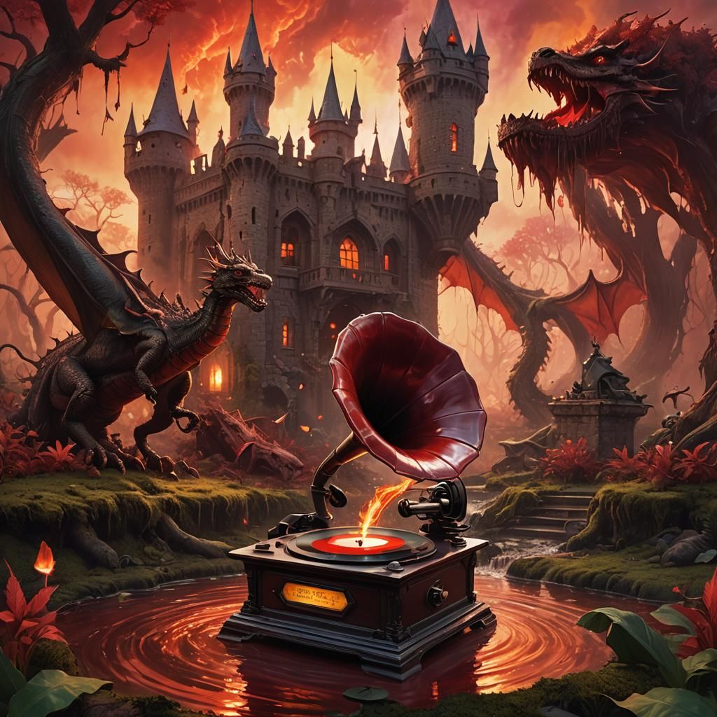 Dragon Song on a Vintage Gramophone