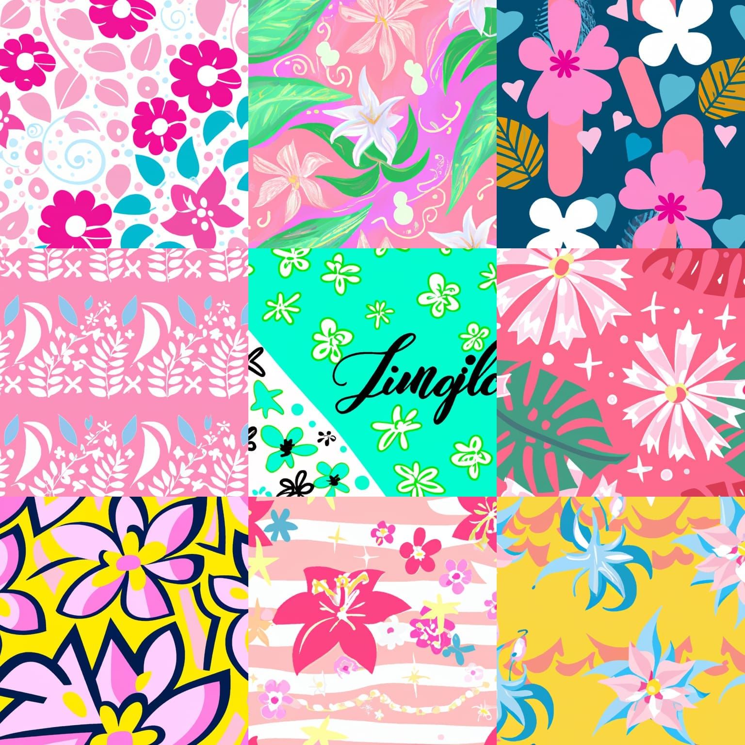 Iphone wallpaper in the style of myscene tropical