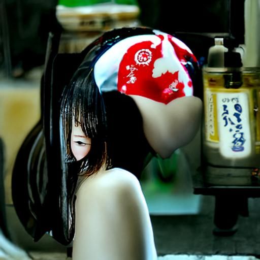 Portrait of a Beautiful Japanese Girl