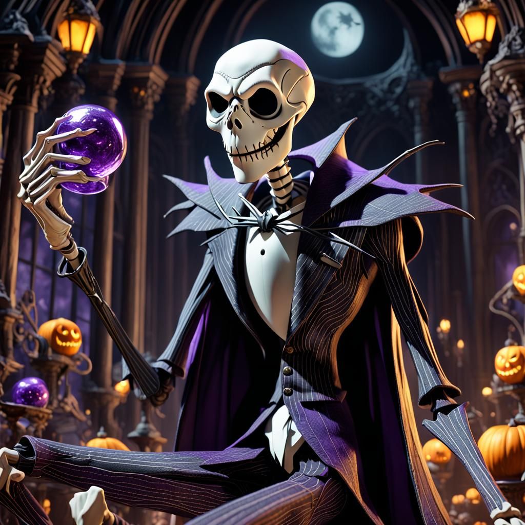 Jack Skellington: Dark Fantasy Concept Art in 8K
