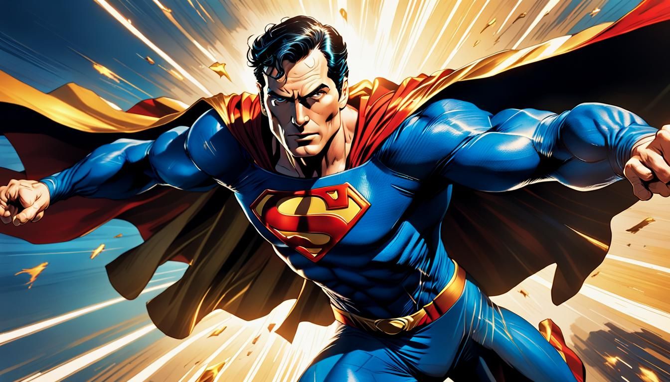 Superman Creates Sonic Boom, Comic Book Style