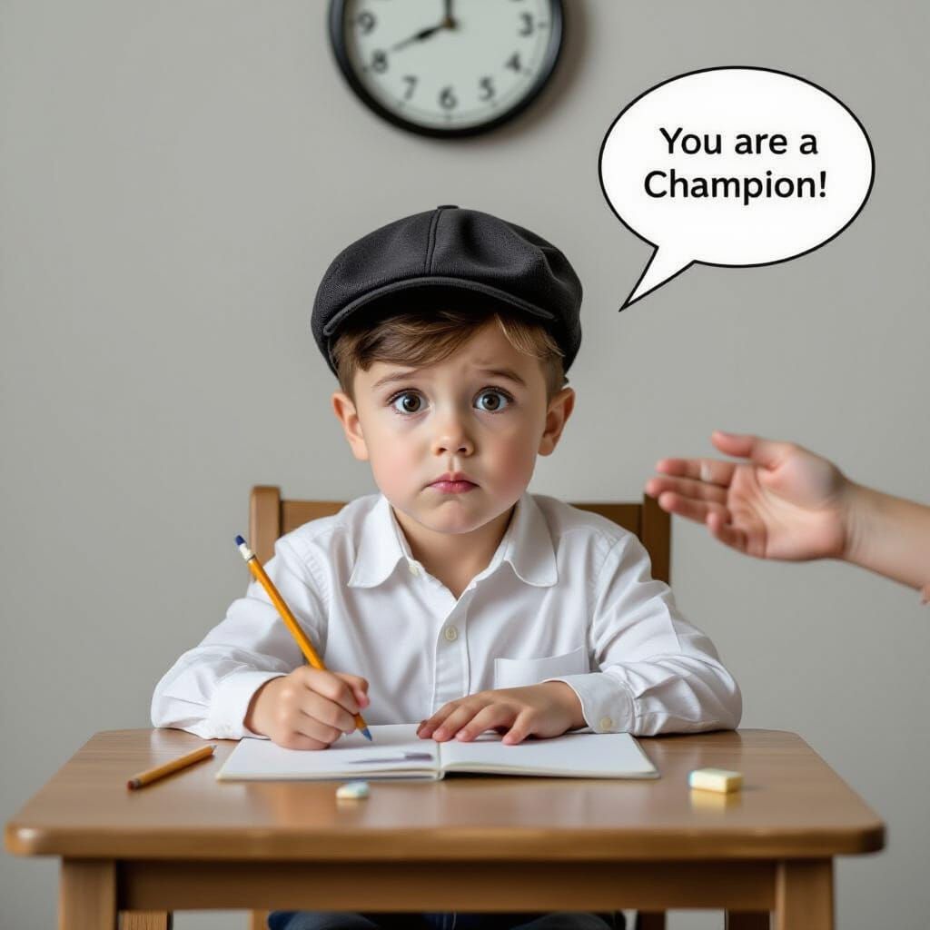 Frightened Boy at Test, Greg Crewdson Style Photography