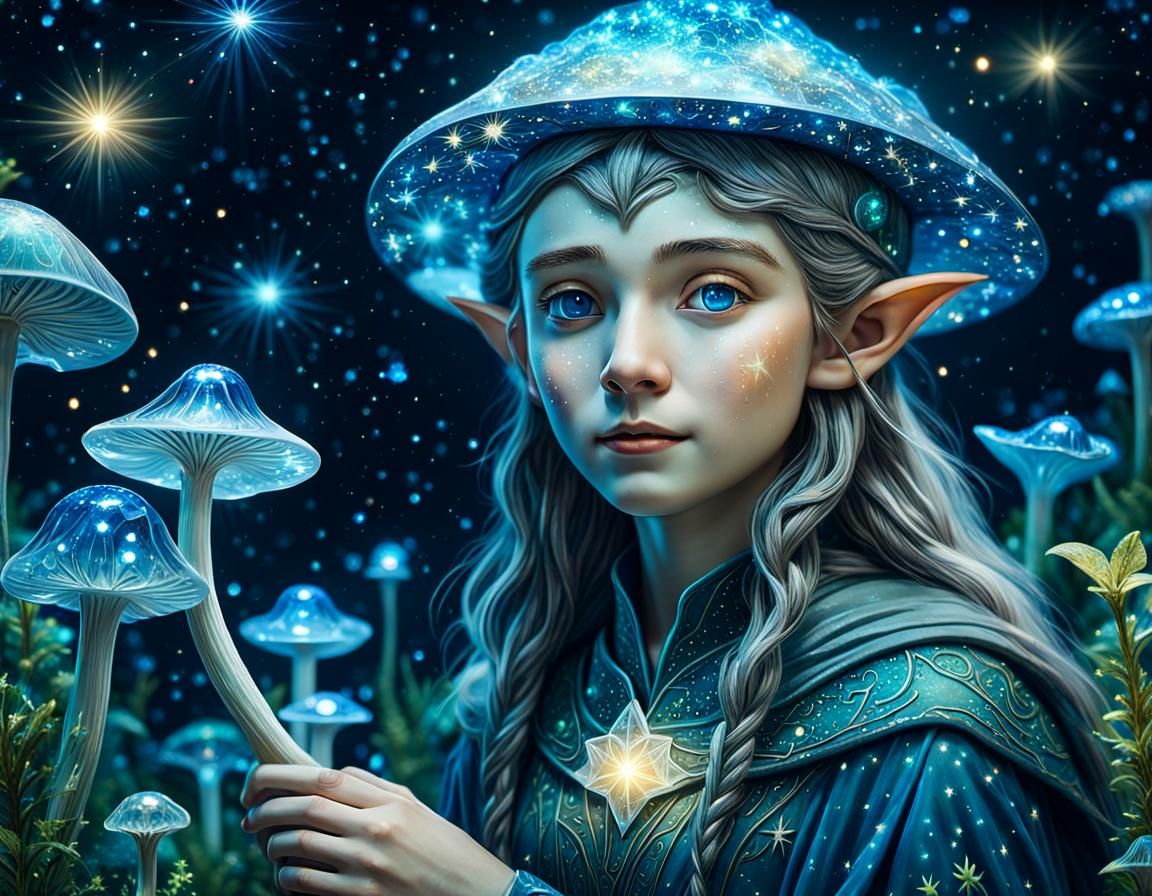 Elf's Celestial Mushroom Harvest