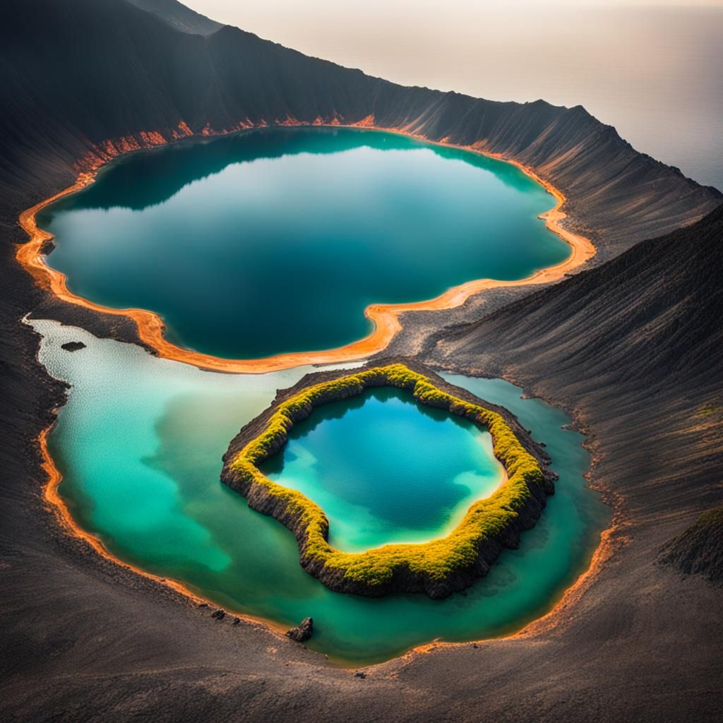 Volcanic Lagoon: A Professional Quality Photograph