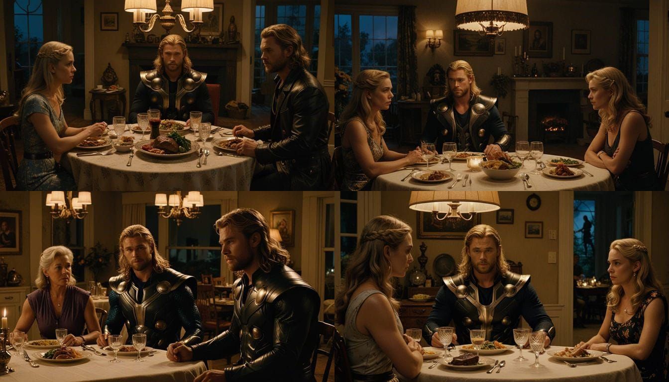 Thor Amidst Tennessee Williams Tragedy in Rundown Apartment