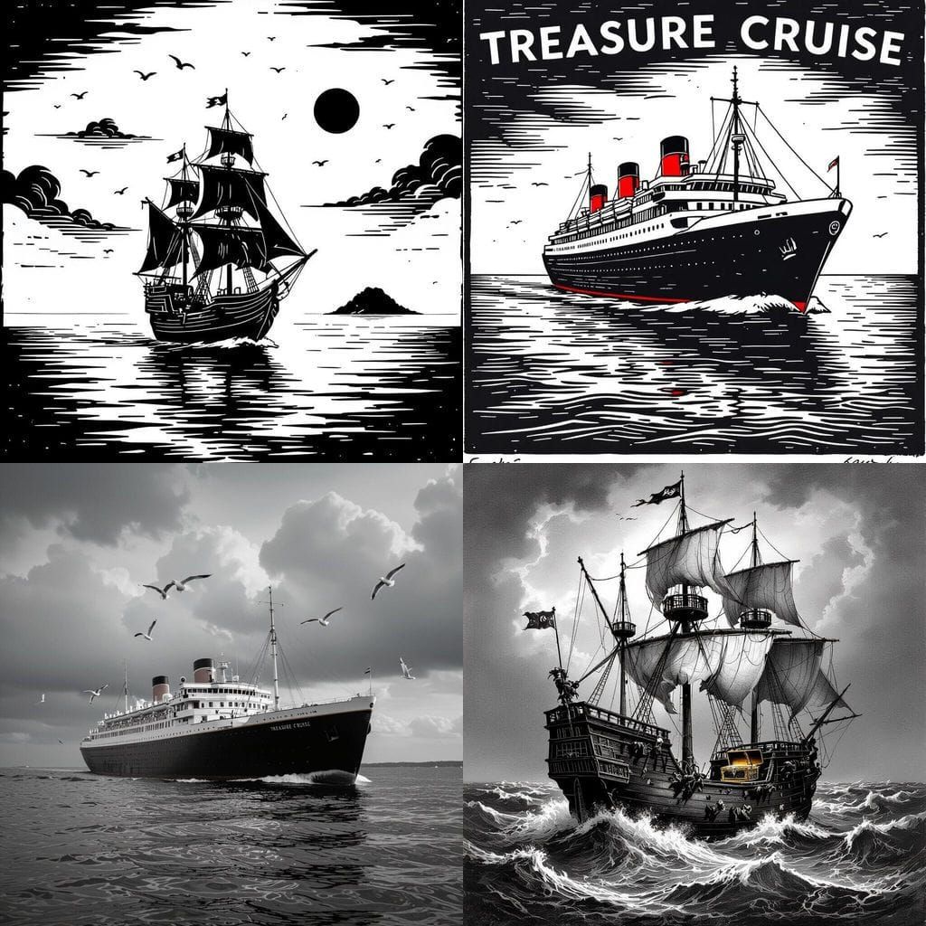 Black and White Treasure Cruise