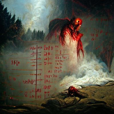 Infernal Math: Numbers Ablaze in Horror Style
