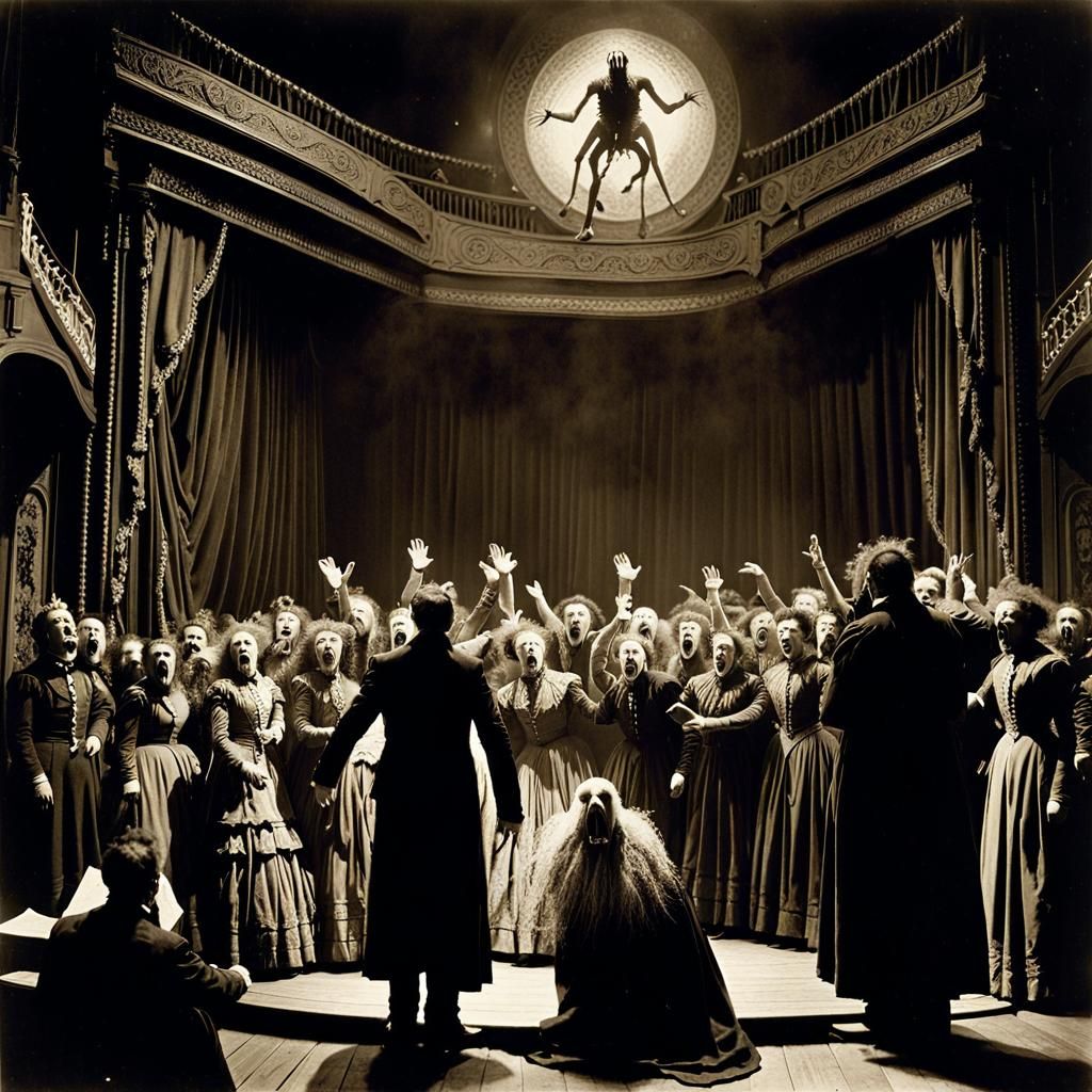 Vintage Photo: Hastur Manifests Onstage in Theatre