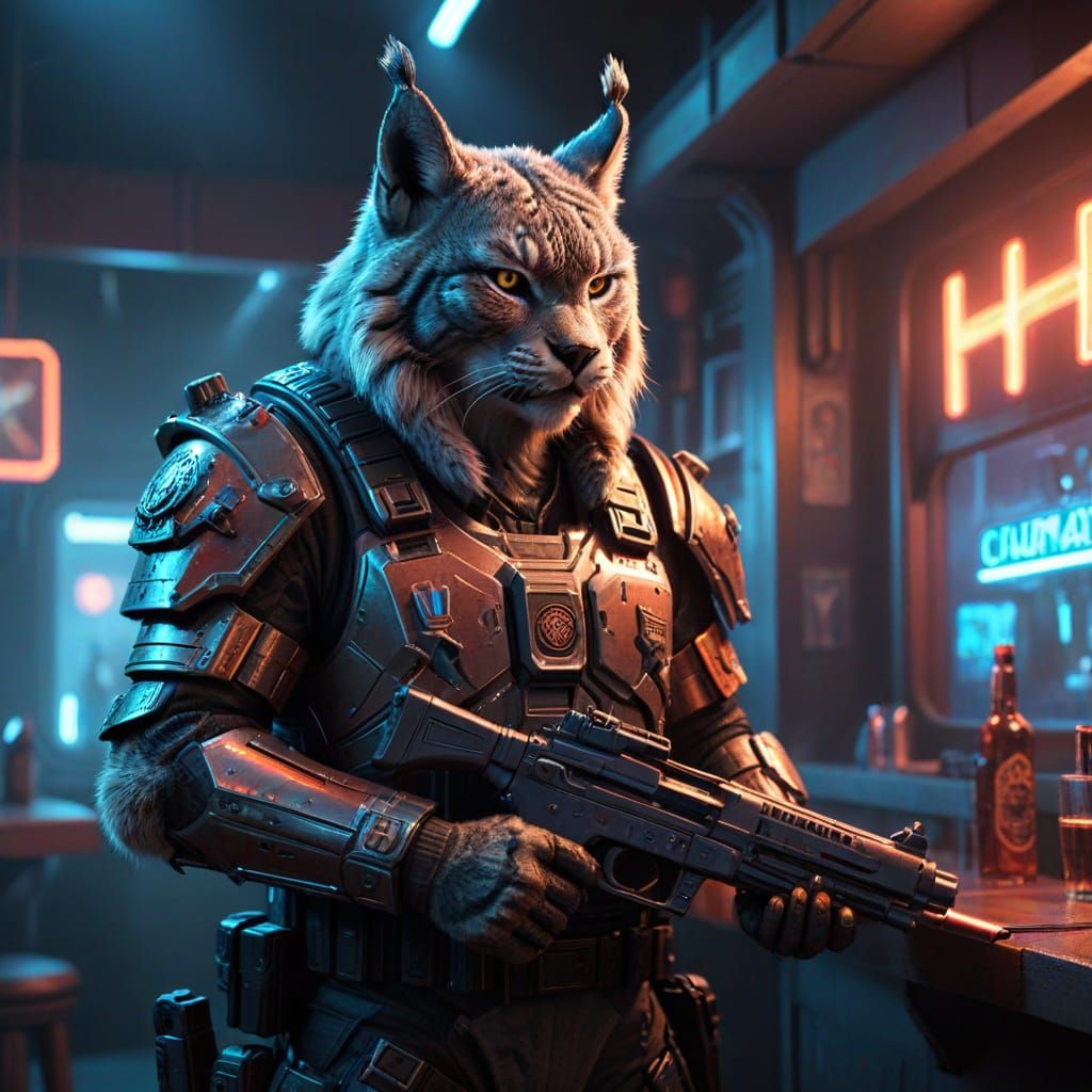 Lynx Bounty hunter from Tail of a Soldier book series