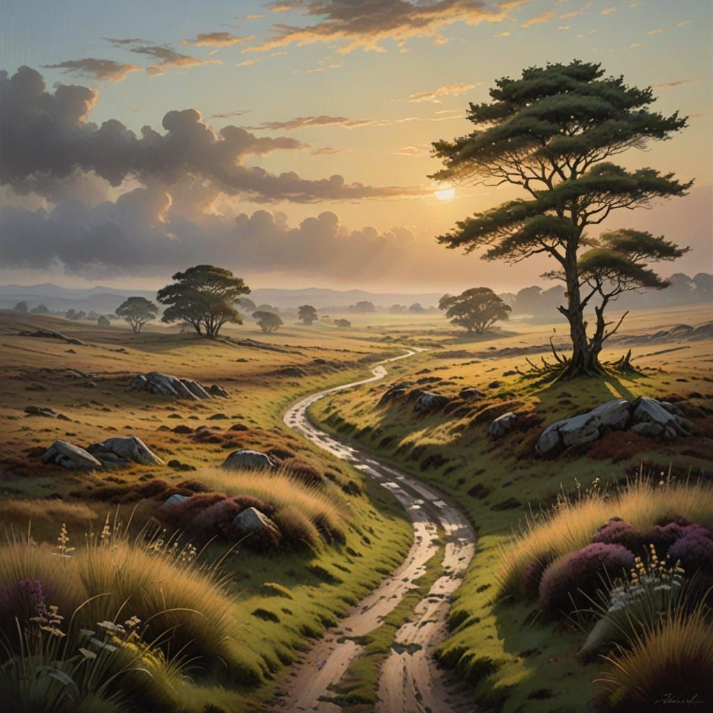 Moorland Path Intersects in a Triumvirate of Directions