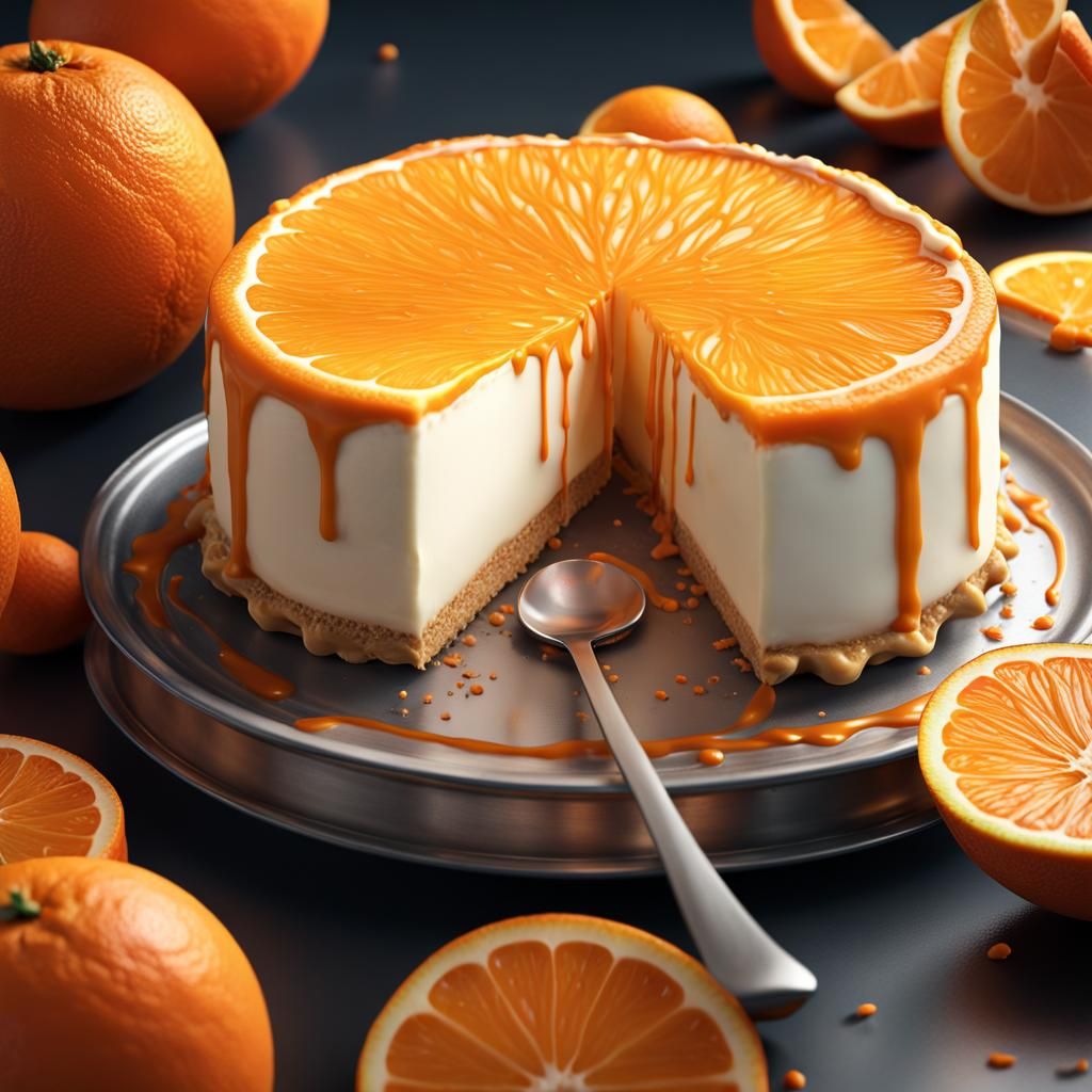 Hyperrealistic Orange Cream Pie and Creamsicle