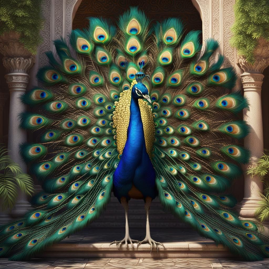 Beautiful Peacock in Rural Pakistan  (series)