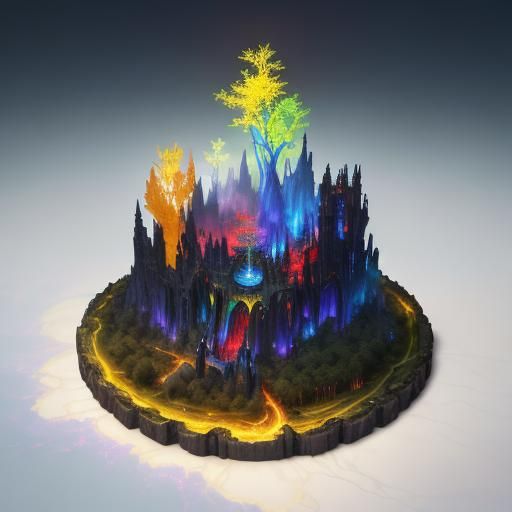 Hero in Mystical Forest Concept Art