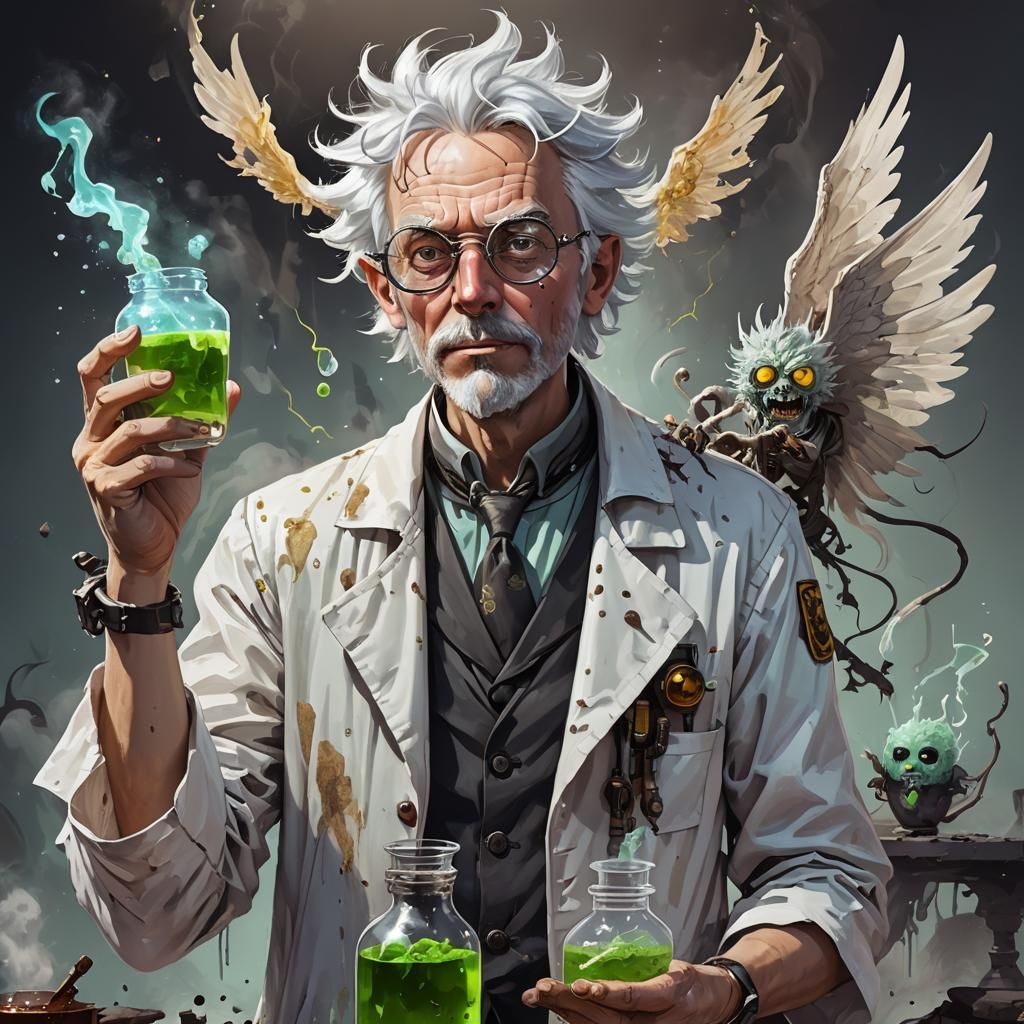 Mad Scientist & His Winged Creations I