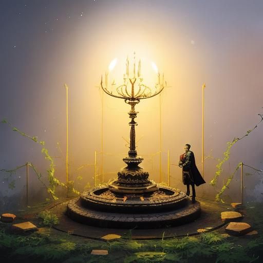 Tormented Prince in Decaying Renaissance Garden