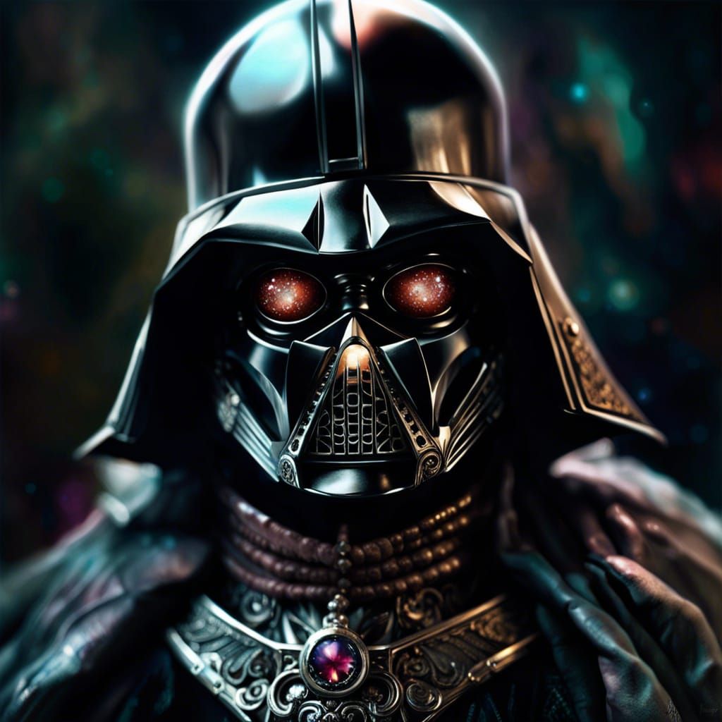 Nebula Lord Holding Magic Light: Fantasycore Artwork