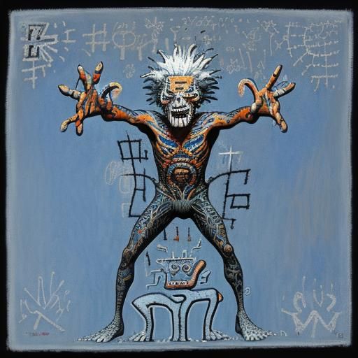 Jack Frost in Abstract Surrealist Style