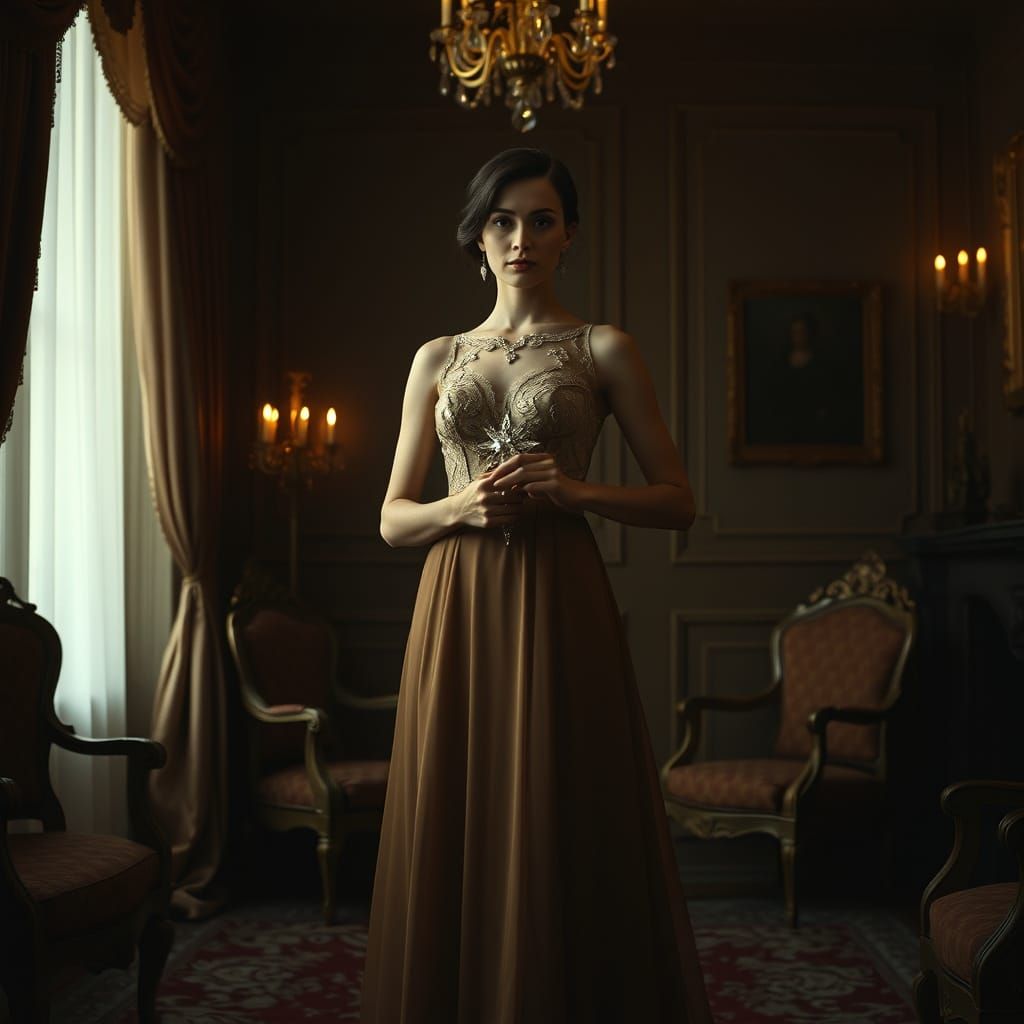 Elegant Woman in Refined Atmosphere